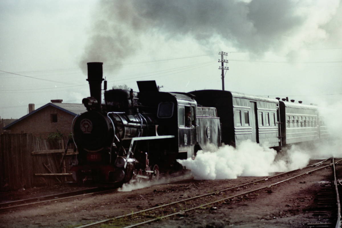 (B23)563 写真 古写真 鉄道 鉄道写真 中国 蒸気機関車 他 1987年8月 35年前の中国 フィルム ネガ まとめて 37コマ の画像8
