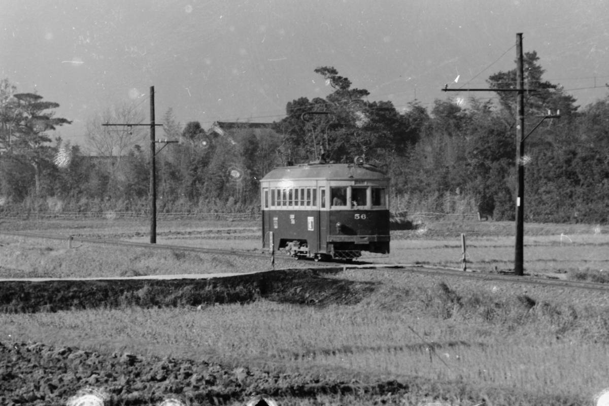 (B23)567 写真 古写真 鉄道 鉄道写真 路面電車 昭和37年2月28日 フィルム 白黒 ネガ まとめて 6コマ の画像5