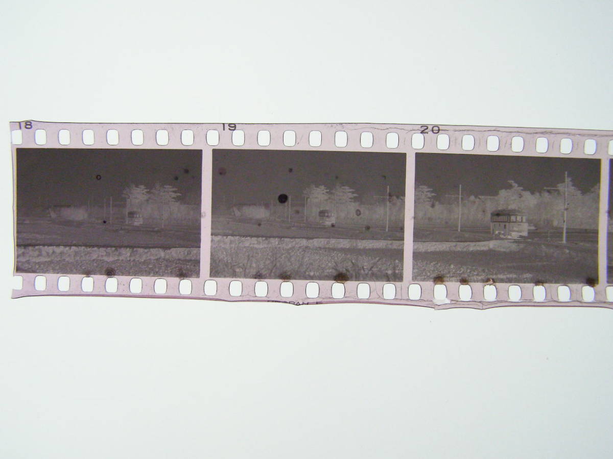 (B23)567 写真 古写真 鉄道 鉄道写真 路面電車 昭和37年2月28日 フィルム 白黒 ネガ まとめて 6コマ の画像1