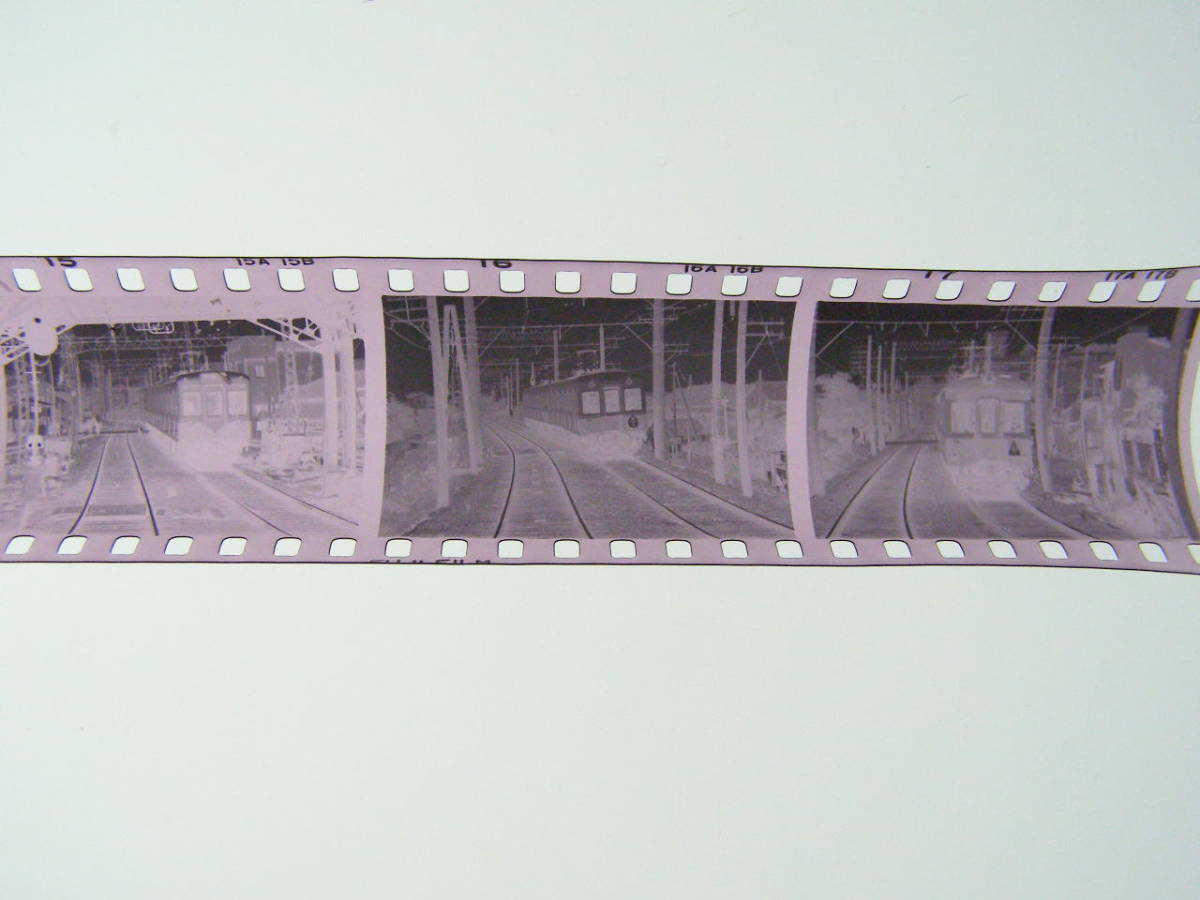 (B23)568 写真 古写真 鉄道 鉄道写真 上野行 他 昭和38年11月18日 フィルム 白黒 ネガ まとめて 6コマ の画像2