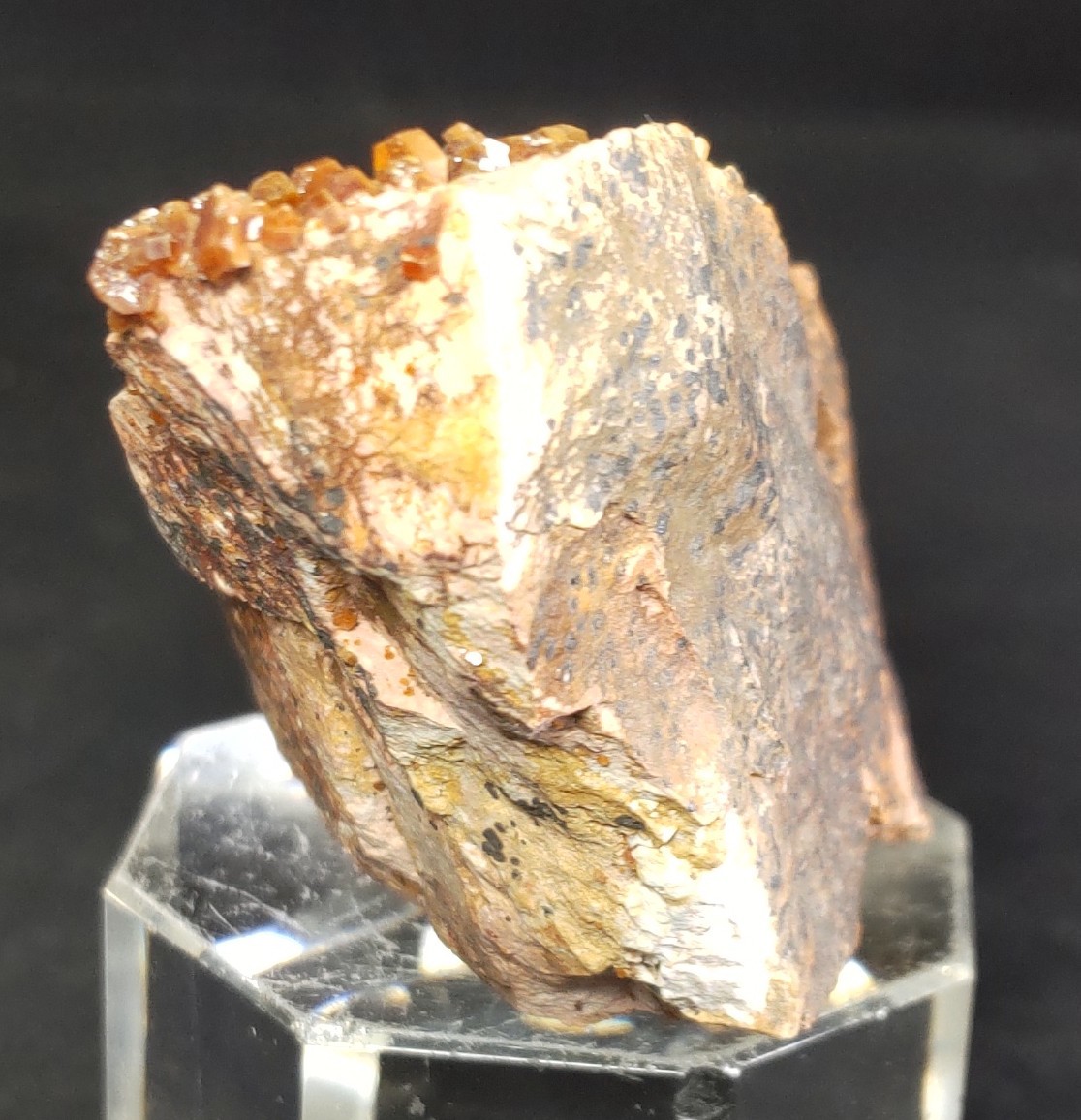 バナジン鉛鉱 （褐鉛鉱 Vanadinite） バナジナイト 産地 モロッコ_画像3