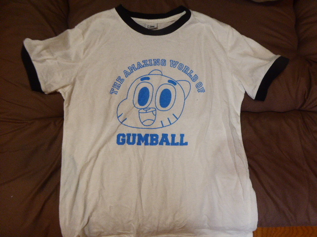 おかしなガムボール　カートゥーンネットワーク　THE AMAZING WORLD　OF　GUMBALL　Tシャツ　_画像1