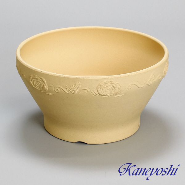 植木鉢 おしゃれ 安い 陶器 サイズ 25cm ナチュラルバラ 8号 白焼 室内 屋外 白 色_画像2
