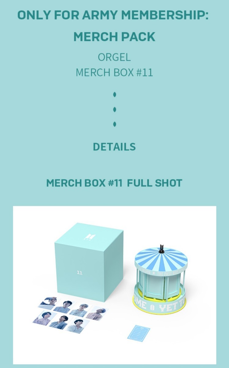 BTS 防弾少年団 FC公式グッズ MERCH BOX #11 オルゴール_画像2