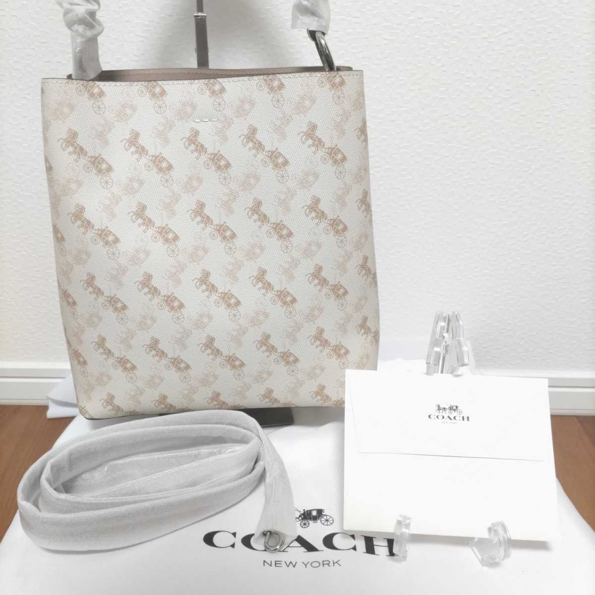 COACH Coach hose Anne go carriage Town bucket 2WAY shoulder 