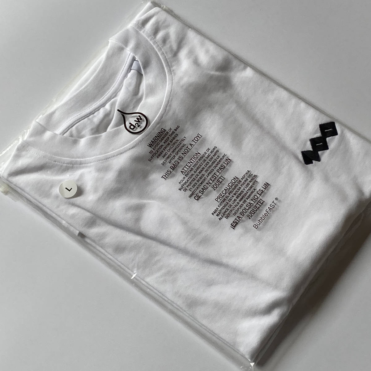 新品未開封★【700FILL Embroidered Niccolo Logo T-shirt*セブンハンドレッドフィル*ホワイト*Lサイズ】スタイリスト私物/ENNOY/エンノイ_画像2