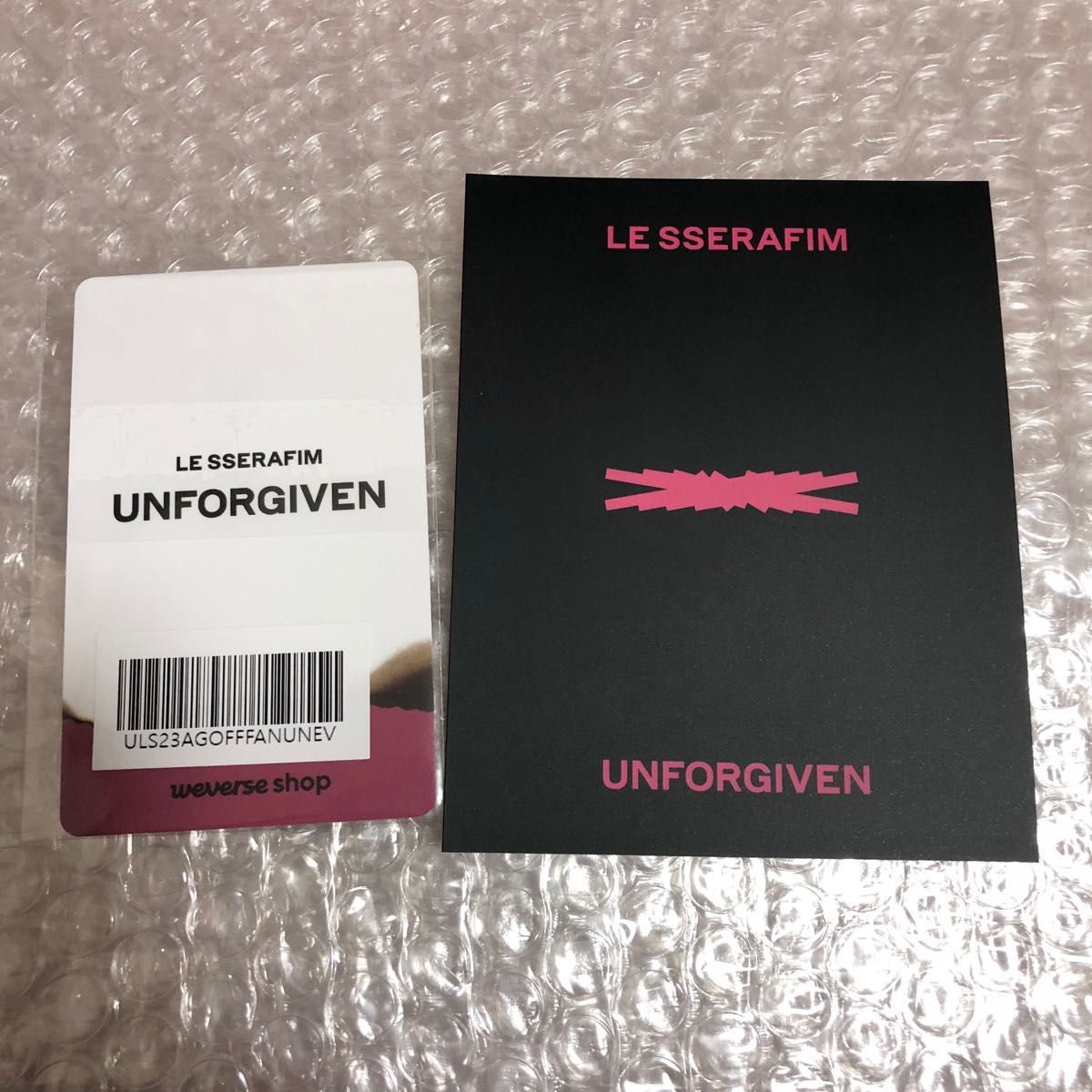 ルセラフィム UNFORGIVEN インスタントフォトweverse global ヨントン