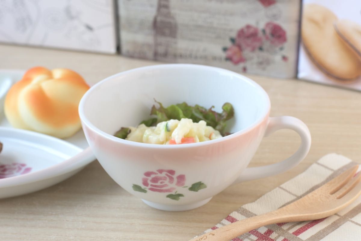 マニーローズ　陶器 ショワド　デジュネマグ　カフェオレカップ　スープカップ　サラダ　日本製　新品