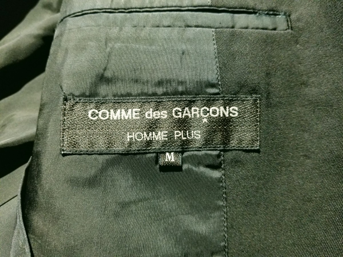 COMME des GARCONS HOMME PLUS 89AW ウールギャバ身頃切替 刺繍デザインジャケット 1989AW AD1989 80s コムデギャルソンオムプリュス_画像6