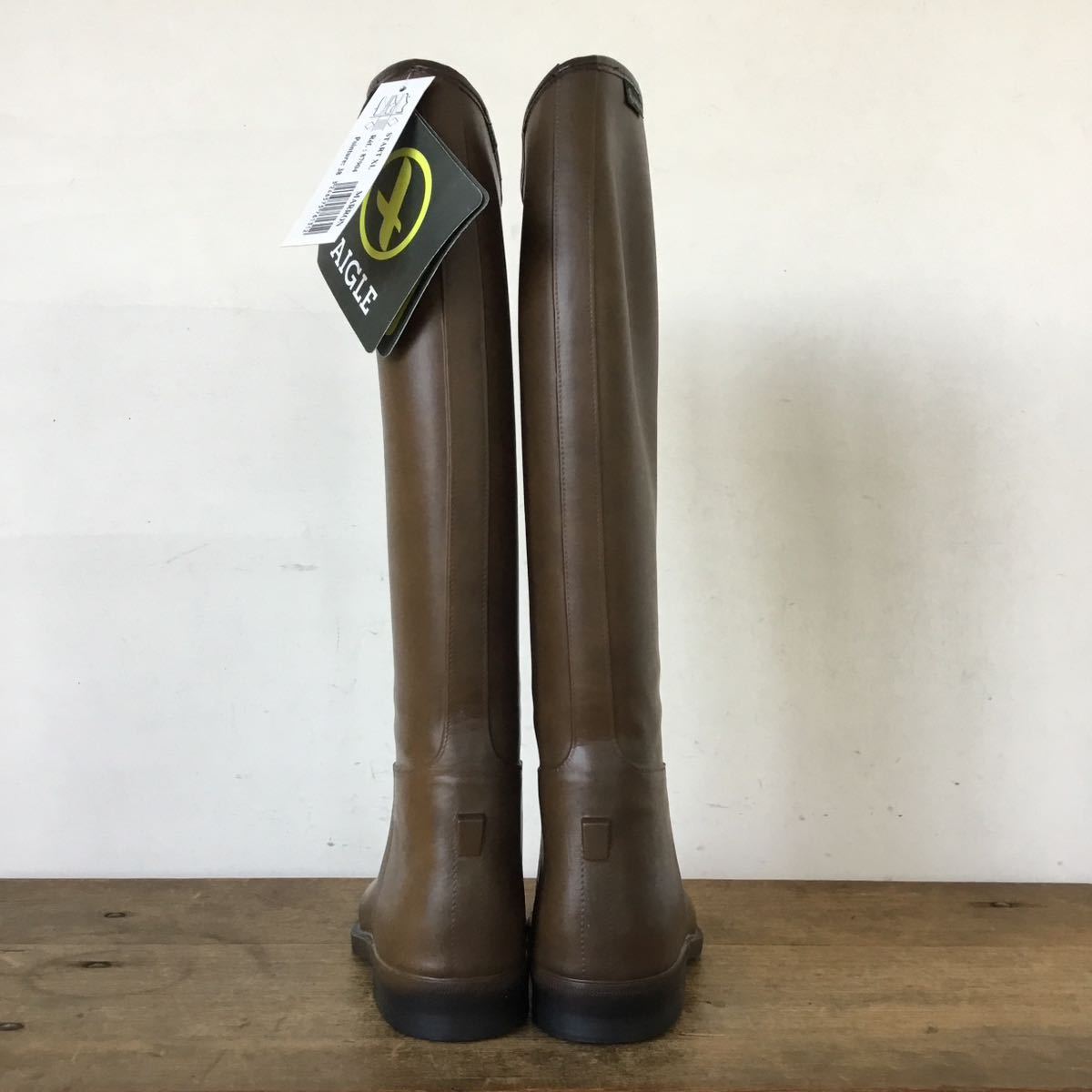 『訳あり』エーグル【新品】38(24cm)フランス製/デッドストックAIGLE レインブーツ