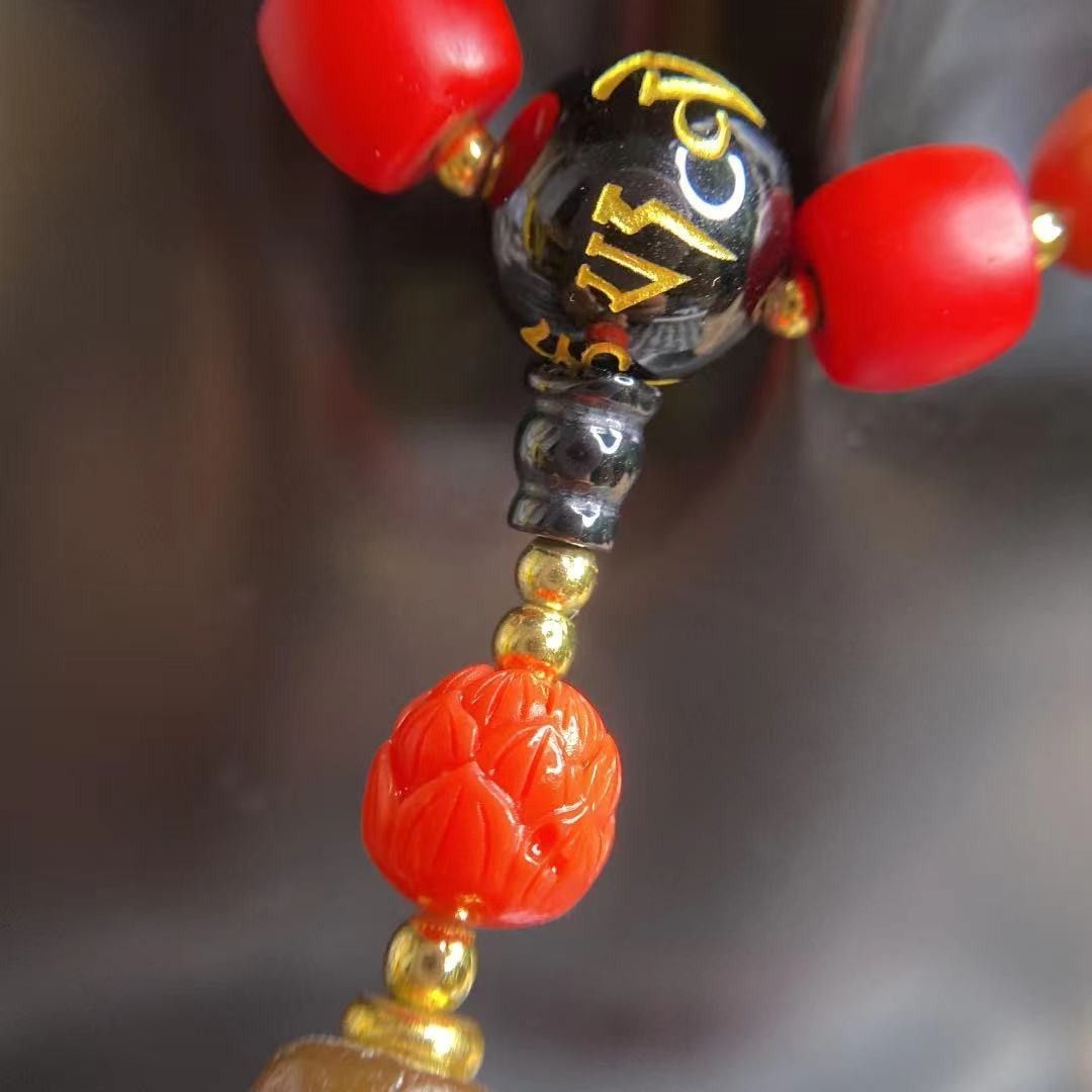 特別感謝価格!老料 至純二十一眼馬蹄痕九眼天珠 一線薬師 回紋珠 亀甲