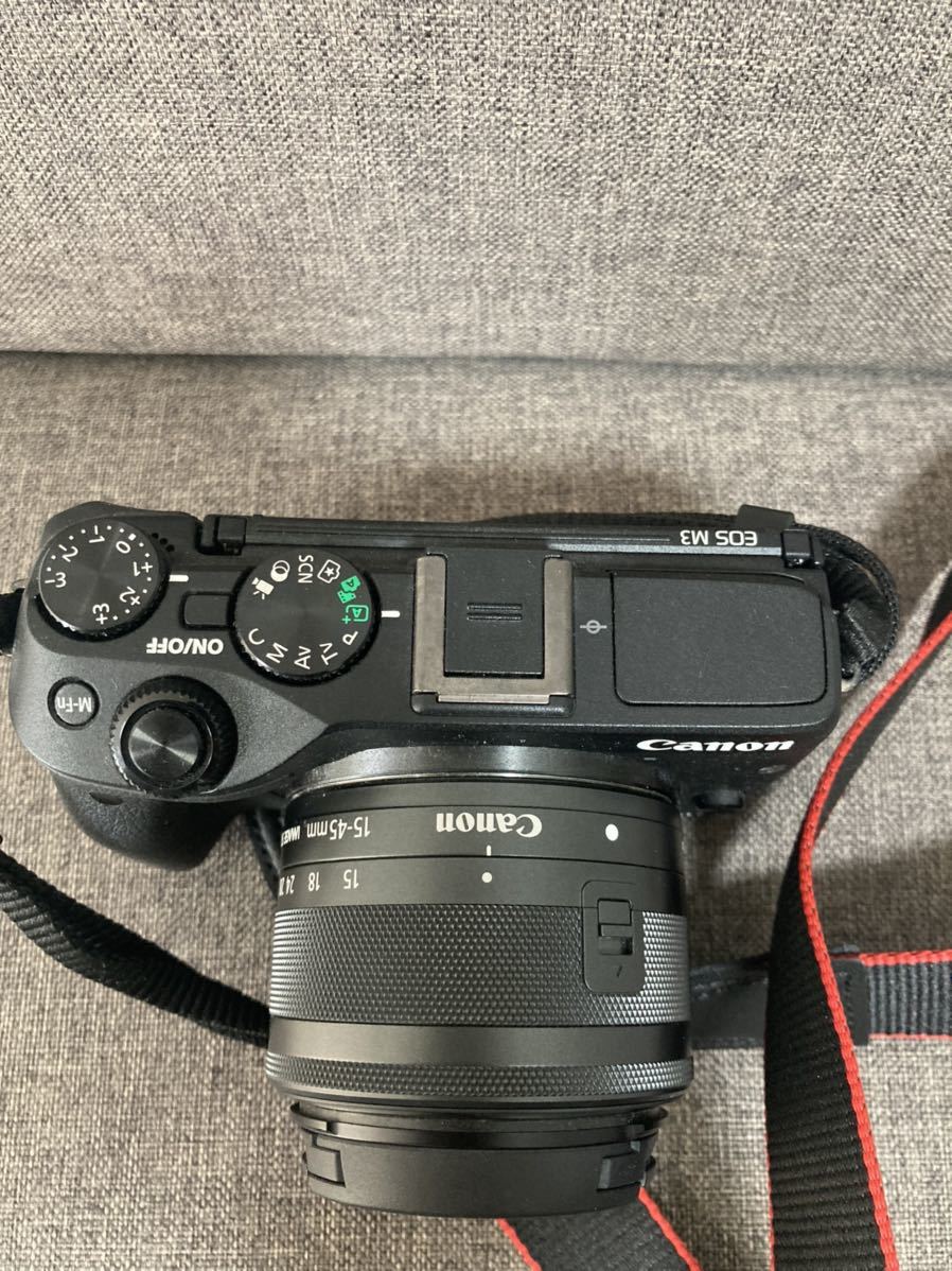 Canon EOS M3 レンズキット EF-M 15-45mm 純正フード付 稼働品 動作