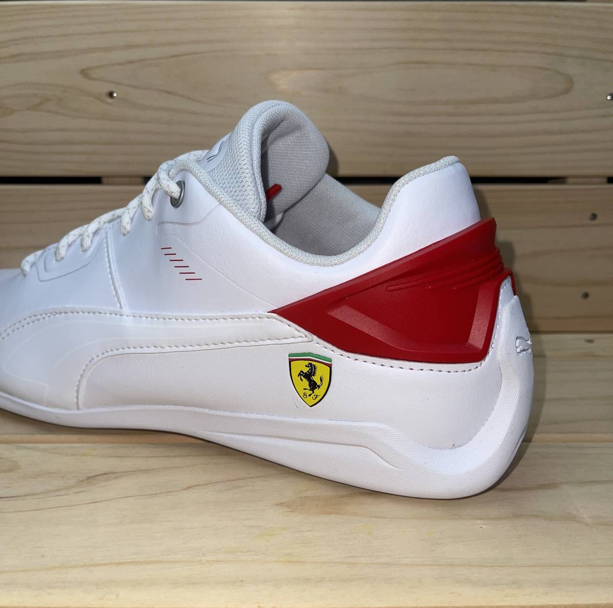  Puma Ferrari 29cm дрифт кошка Delta белый красный PUMA Ferrari Drift Cat Delta мужской спортивные туфли белый красный **