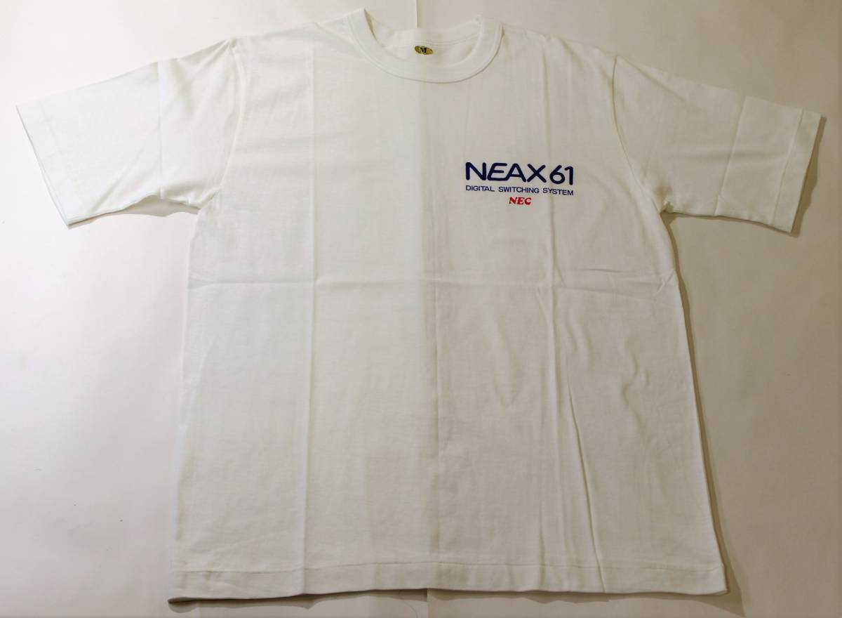 昭和 '70s デッドストック◆NEC 日本電気◆海外向け電話交換機 NEAX61 Ｔシャツ:M 企業物_画像3