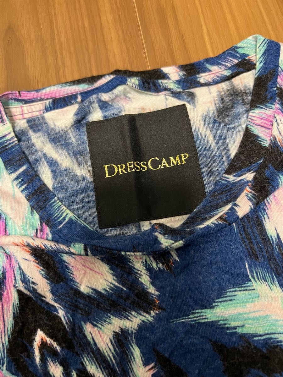 DRESS CAMP ドレスキャンプ　半袖Tシャツ　総柄　