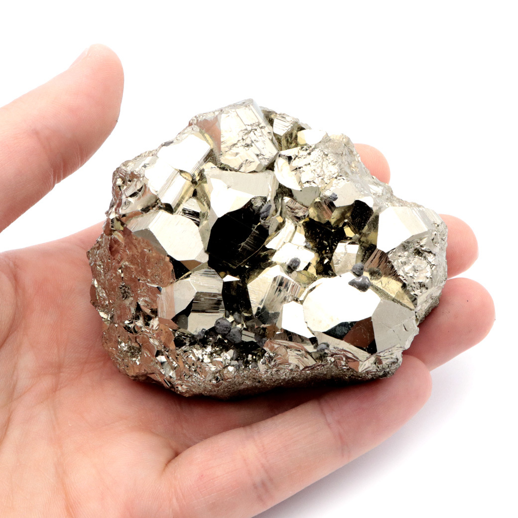 パイライト 原石 AAA 約408g ペルー産 1点もの 黄鉄鉱 pyrite パワーストーン 天然石_画像6