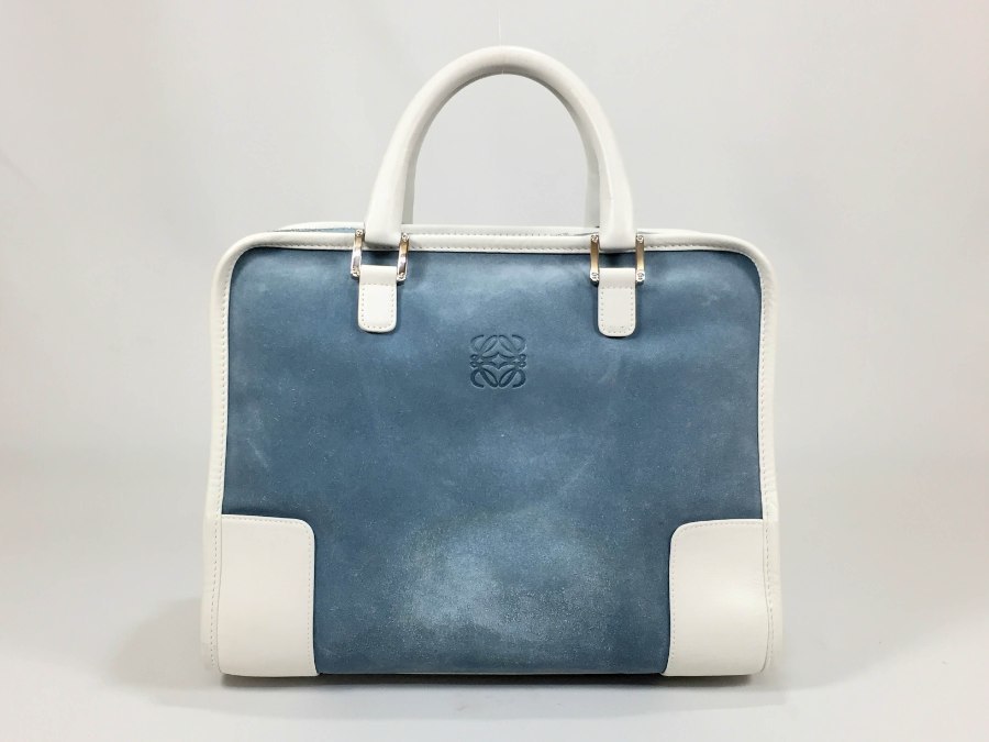 ロエベ アマソナ スェード ハンドバック ハンドバッグ 【人気 美品