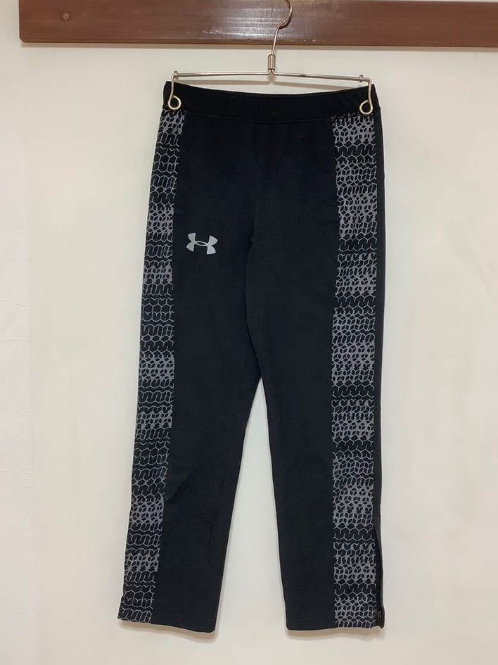 F-1066 UNDER ARMOUR Under Armor джерси брюки Kids YMD черный Logo принт 