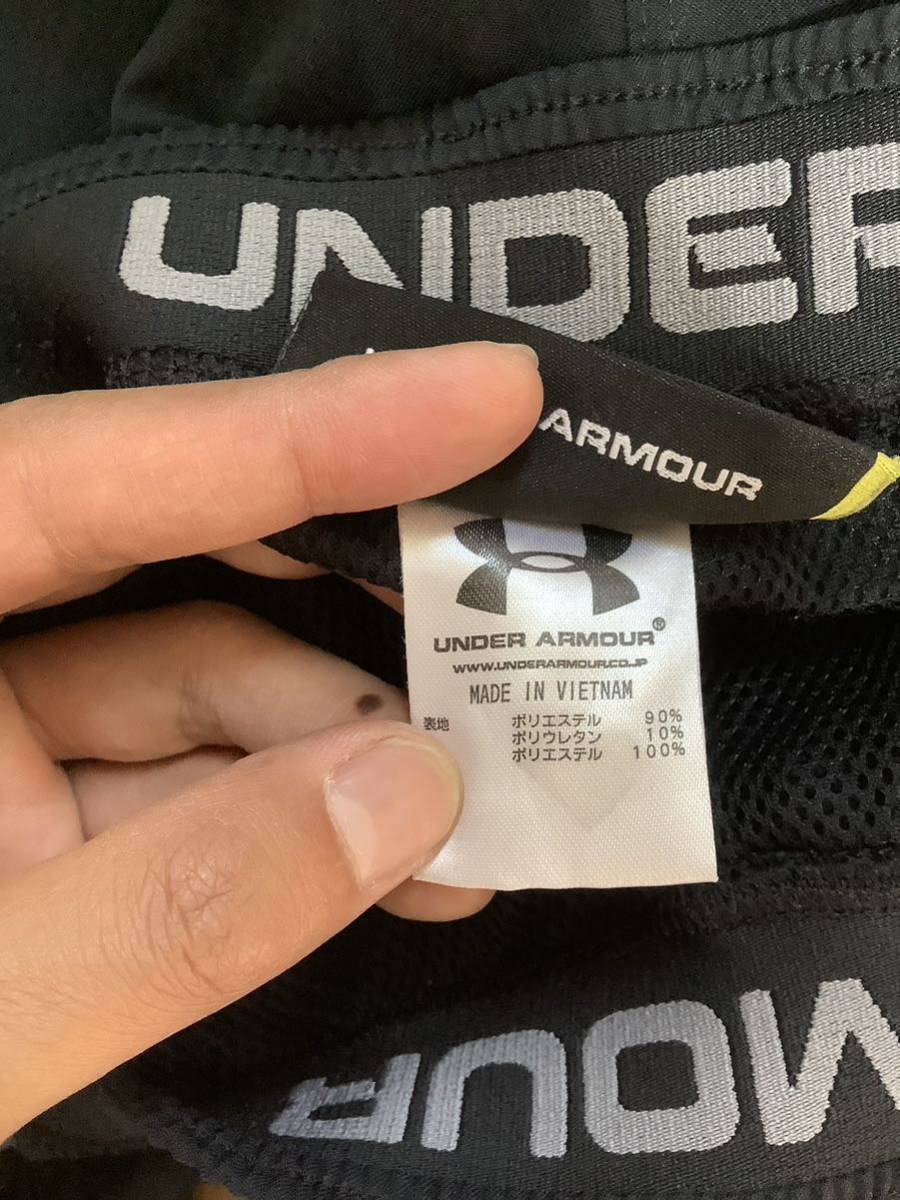 F-1066 UNDER ARMOUR Under Armor джерси брюки Kids YMD черный Logo принт 