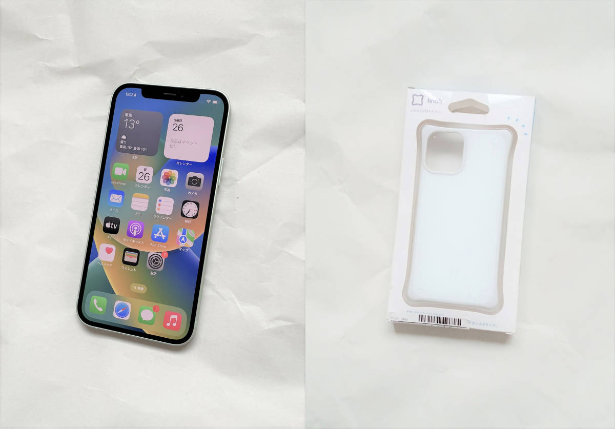 送料無料 超美品 iPhone 12 64GB SIMフリー 【新品ケース付き