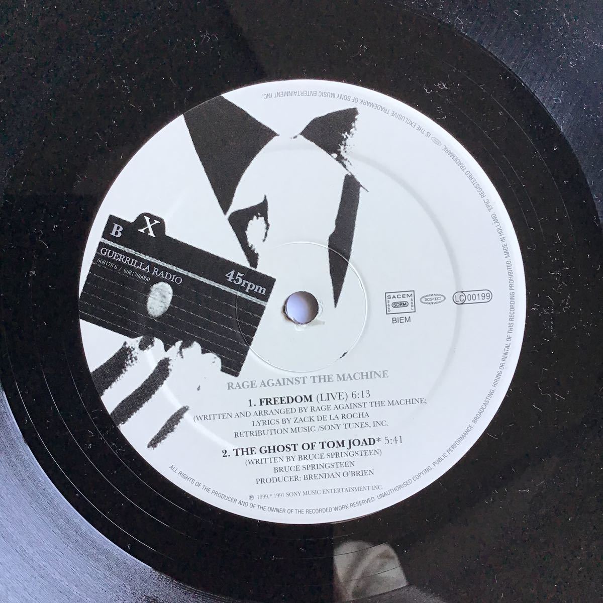 クリアランス超安い rage against the machine レコード スリップ