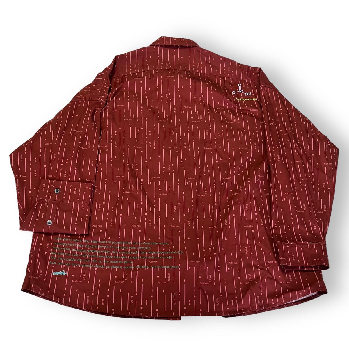 Genzai acid rain shirt  赤　L
