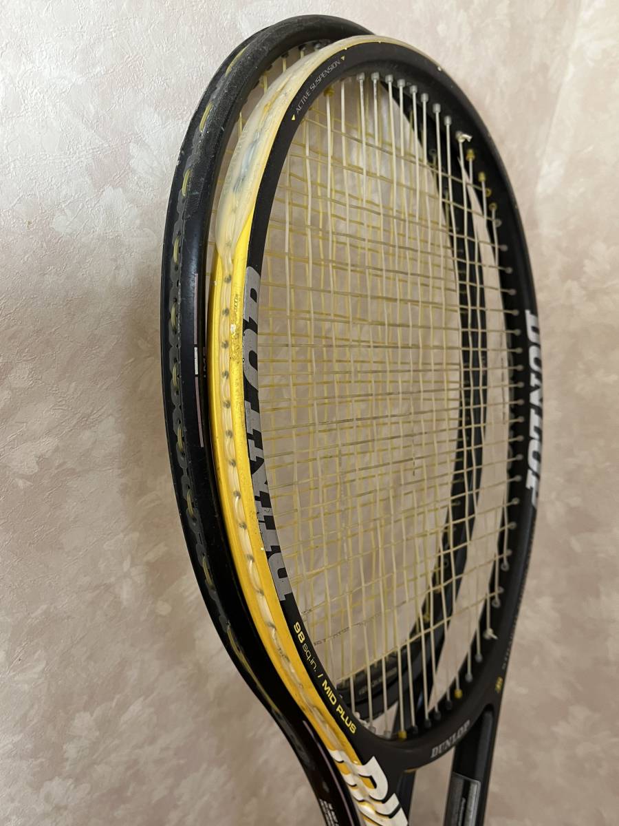 【まとめて取引可能】 DUNLOP ダンロップ POWER MASTER VA-2 RIM Professional-S 2本セット G3 硬式ラケット テニス 0505-03_画像8