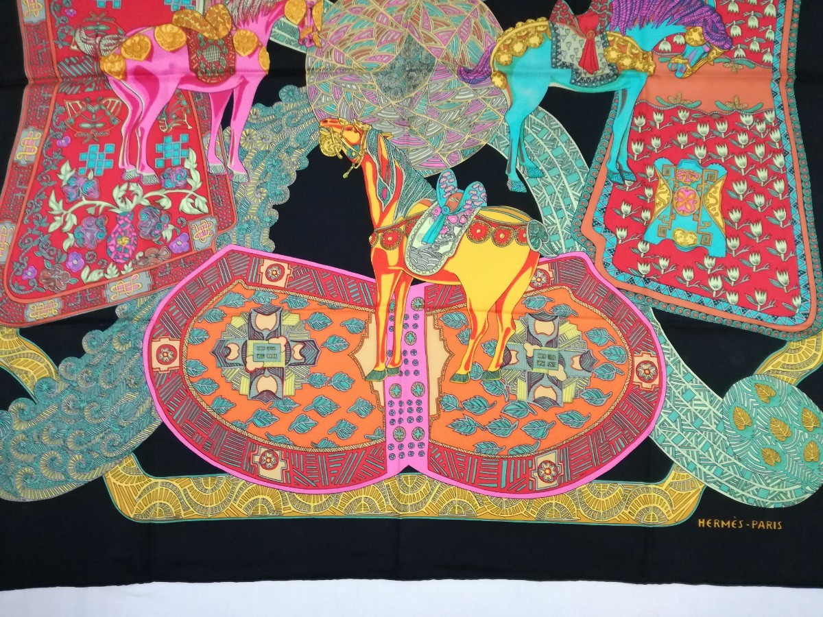 HERMES エルメス カレ90 ART des STEPPES ステップ美術 スカーフ