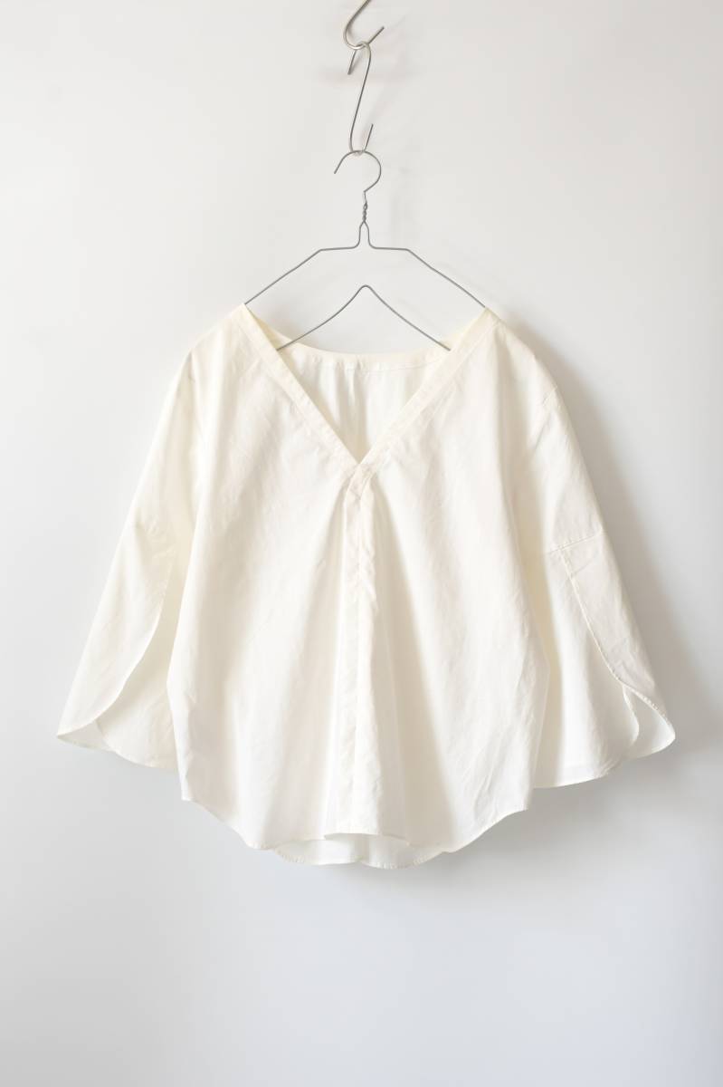 Ballsey: cotton Broad flair sleeve pull over / blouse / machine woshu/ Ballsey 