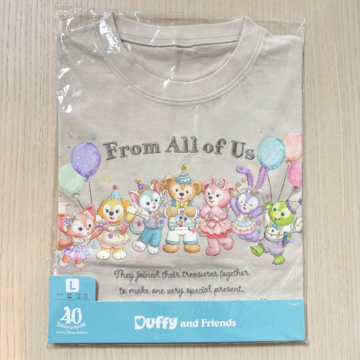 ディズニー40周年 ダッフィー&フレンズ フロムオールオブアス T ディズニー40周年 ダッフィー&フレンズ フロムオールオブアス T