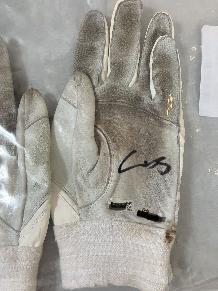  large . sho flat with autograph 2022 season actual use glove ( inspection ) WBCn-to bar samurai Japan Yamamoto ..