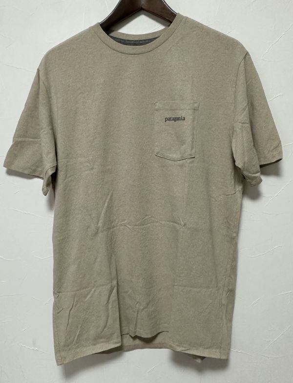 パタゴニア Tシャツ Sサイズ ラインロゴリッジポケットレスポンシビリティー PATAGONIA 38511 ORTN