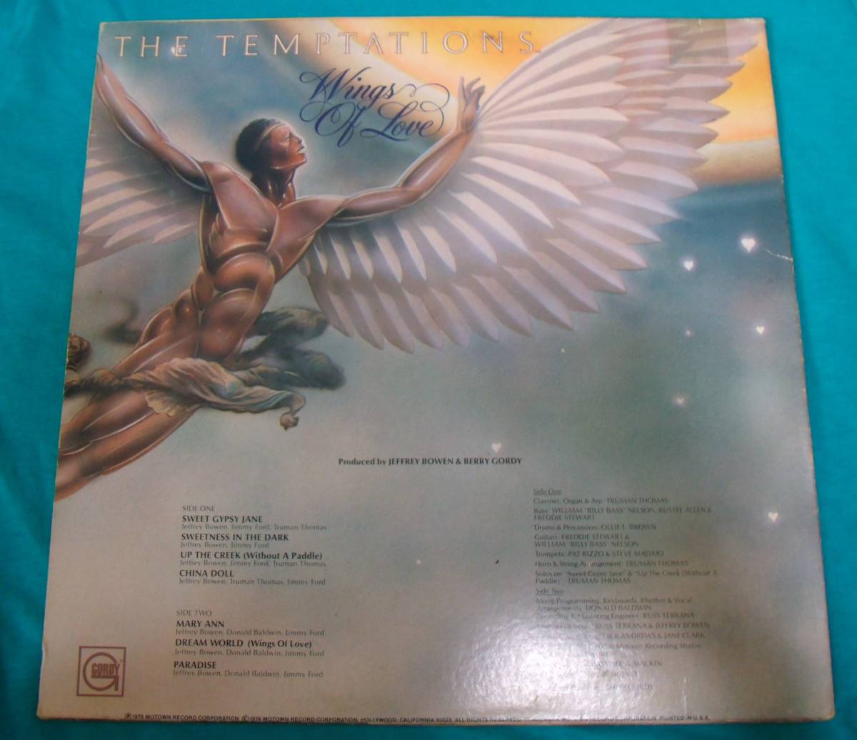 LP●THE TEMPTATIONS / WINGS OF LOVE US盤G6-971S1の画像2