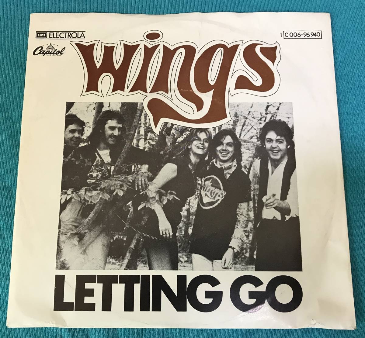 7”●Paul McCartney Wings / Letting Go GERオリジナル盤 Capitol 1C 006-96940_画像1