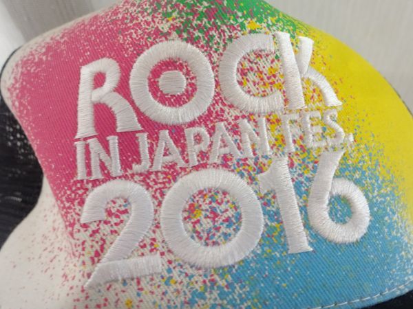 ％ROCK IN JAPAN FES. 2016％男女兼用　トラッカーキャップ 　サイズ５７cm〜６０cm　キャップ　帽子_画像9