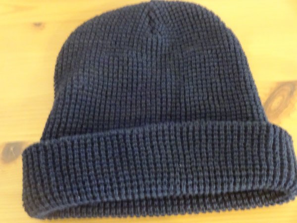 「ENVYM」男女兼用　紺色帽子　ニット帽　編み込みハット　サイズ５６cm〜５９cm　キャップ　帽子　韓国製_画像6