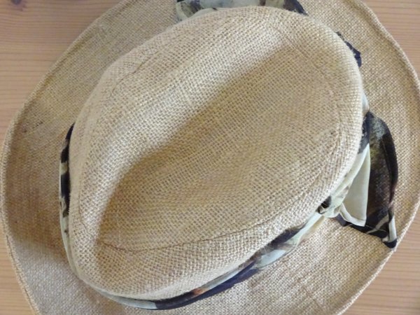 ｛ICHIYON PLUS｝１４＋ レディース 中折れハット リネン サイズ５７cm〜５９cm キャップ 帽子 紐付の画像7