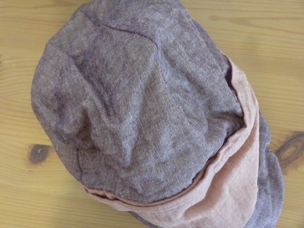 ｛merceria｝レディース・婦人用　スタイル帽子　キャスケット　サイズ５７cm　紫色　キャップ　帽子　コットン帽_画像7