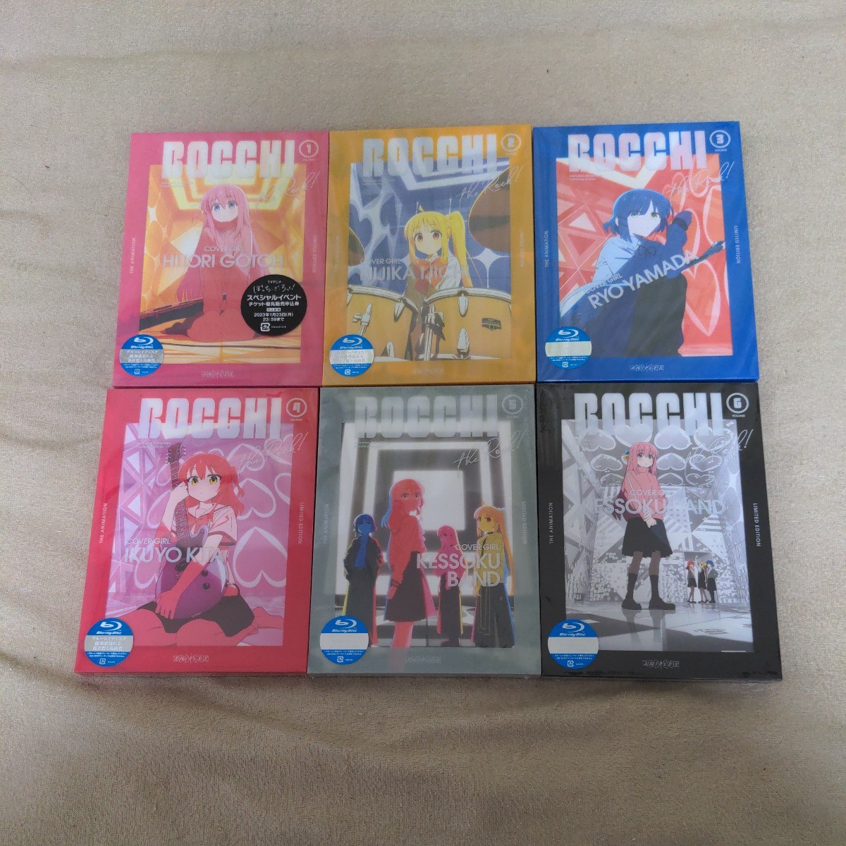 新品未開封品】ぼっち・ざ・ろっく! Blu-ray 全巻(1〜6巻) 全巻収納