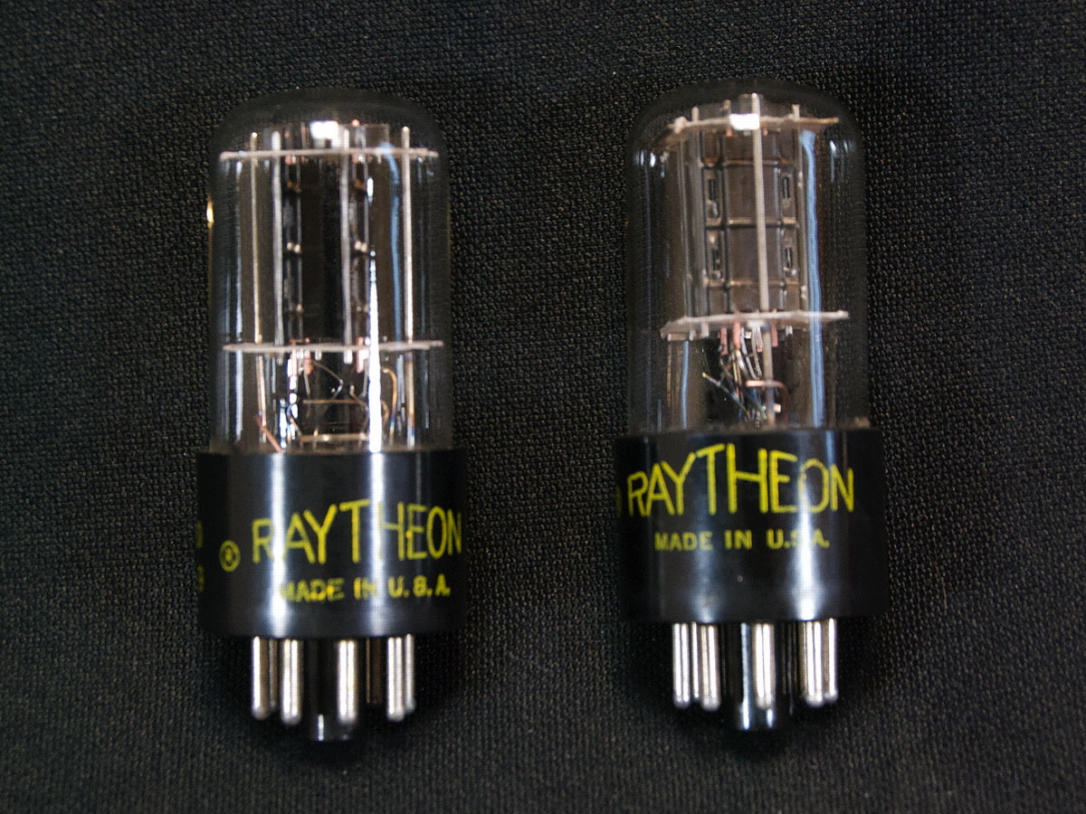 超新作】 ♪♪Raytheon 6SN7GT ペア #9、レイセオンUSA♪♪ 真空管