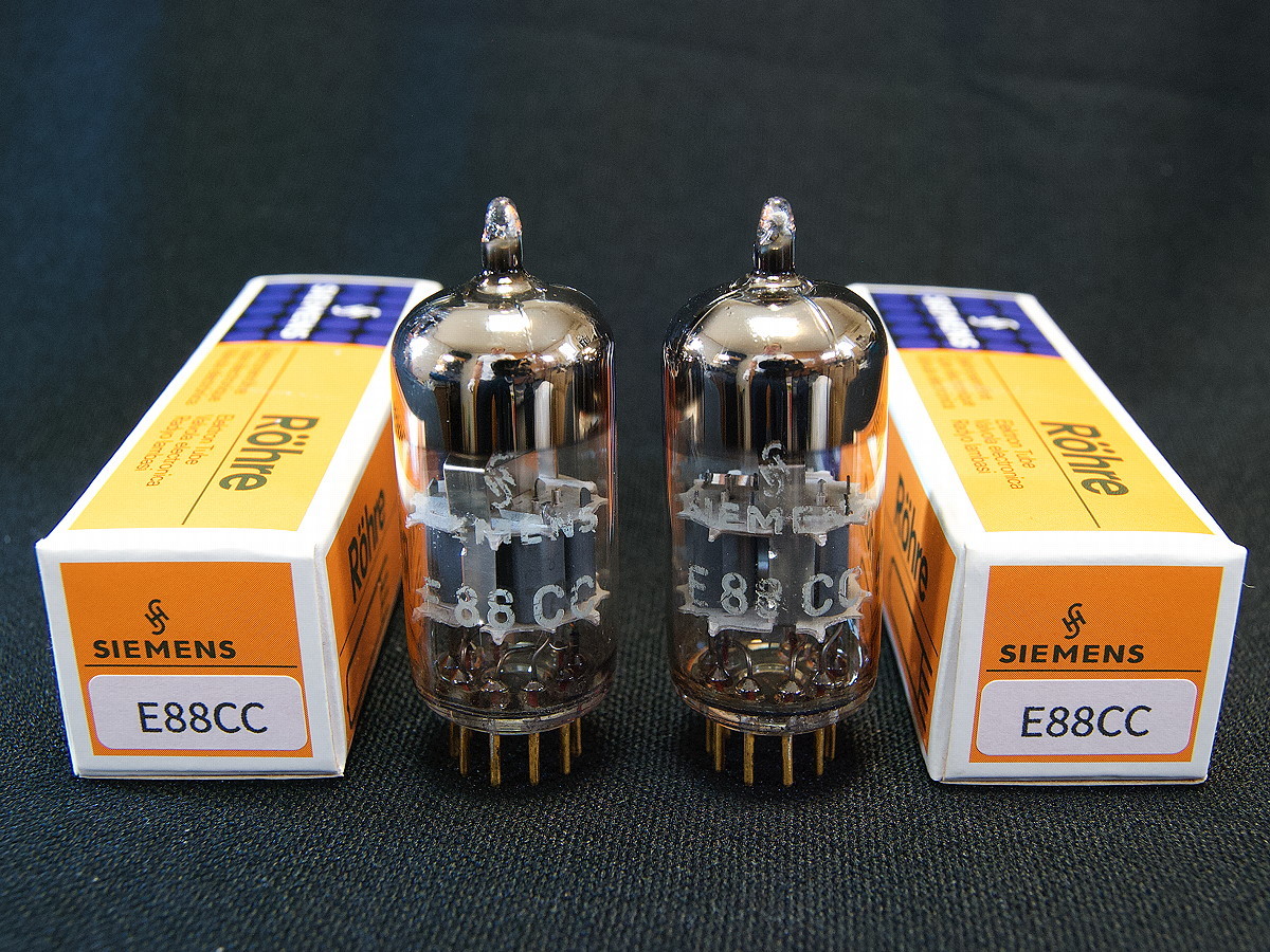 新しく着き ♪♪Siemens E88CC (6DJ8/ECC88) 同一ロット NIB品ペア #27