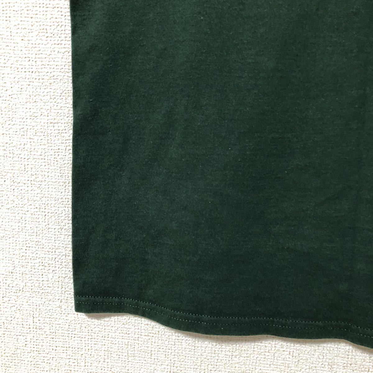 champion チャンピオン　Tシャツ 半袖 グリーン　クルーネック　古着_画像5