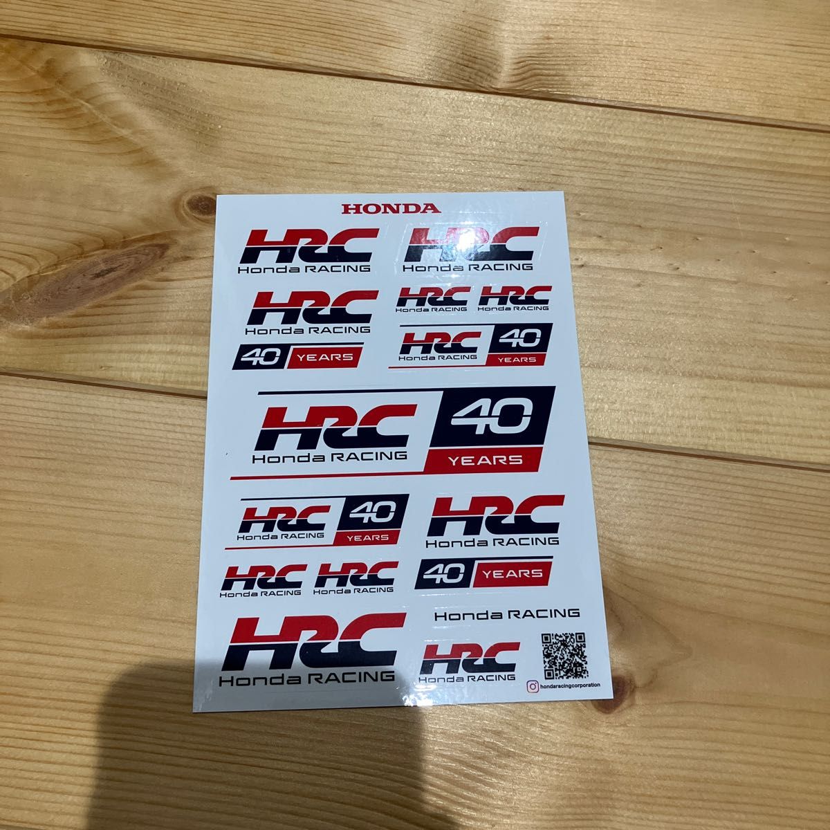 HRC ホンダレーシング40周年ステッカー｜Yahoo!フリマ（旧PayPayフリマ）