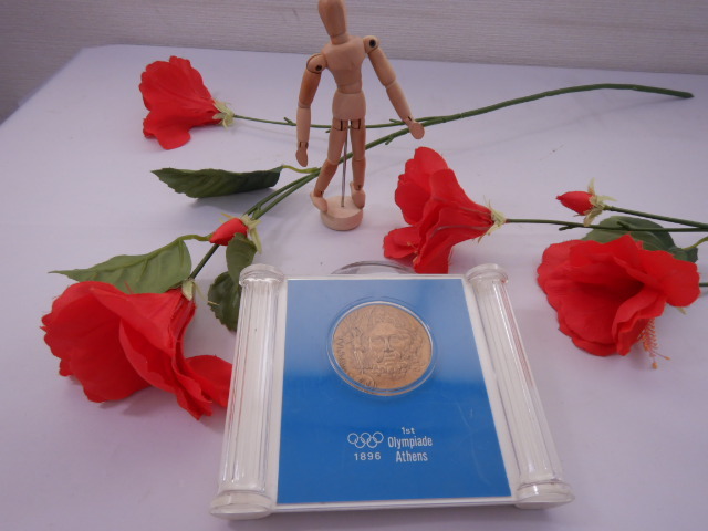 アテネ オリンピック コイン 真偽はなぞ 第一回オリンピックコイン ★送料無料の画像1