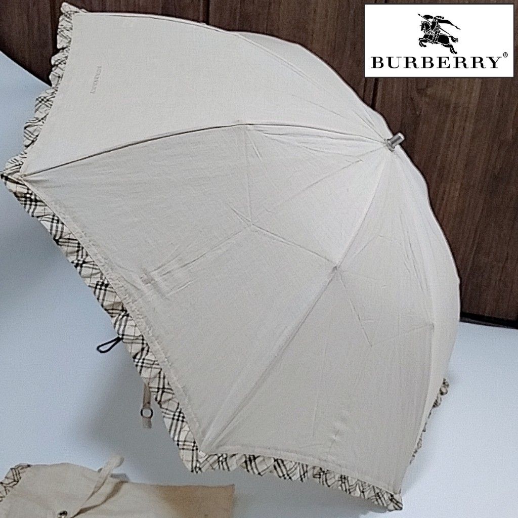 Burberry バーバリー 折り畳み傘 ノバチェック 収納袋付き - 傘
