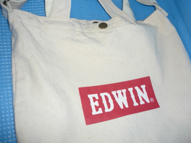 A* unused * Edwin EDWIN 2WAY BOX Logo shoulder tote bag 