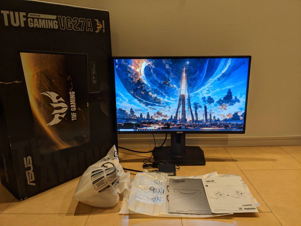 美品 ASUS TUF Gaming VG27AQ 165Hz WQHD IPS 3K 2560x1440 G-SYNC