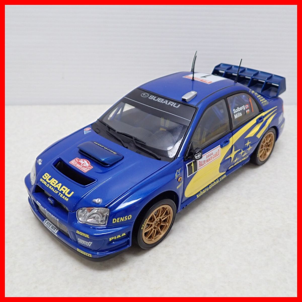 □ブラーゴ 1/18 スバル インプレッサ WRC 2004 モンテカルロラリー