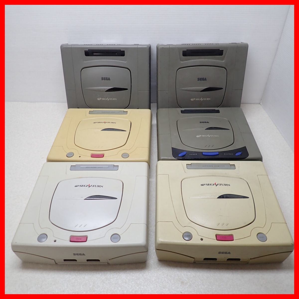 Yahoo!オークション - SS セガサターン 本体のみ HST-3200 2台/32...