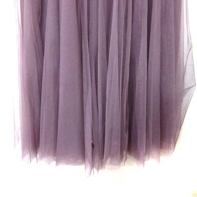 フィフス fifth チュールスカート フレア マキシ 紫 ラベンダーカラー /YI レディース_画像3